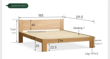 GENJI Hobart Solid Wood Bed from GENJI