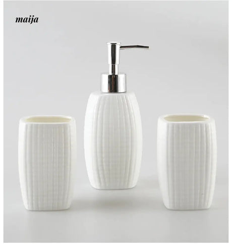 KULE HOME Nordic Ceramic Wash Cup and Toothbrush Holder from KULE HOME