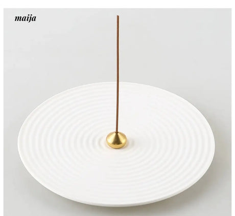 KULE HOME Japanese Ceramic Incense Burner and Fragrance Dish from KULE HOME