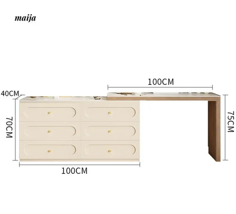 MEIHOUSE French Cream Dressing Table Modern Desk Chest Bedroom from MEIHOUSE