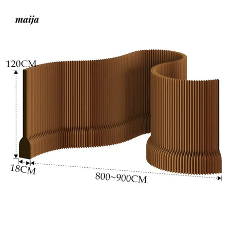 SHIBA Paper Flexible Partition Wall with Ledge from maija