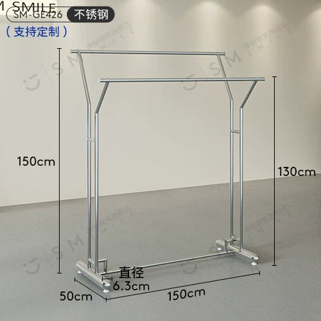 SM Henry Stainless Steel Clothing Hanger Stand from SM