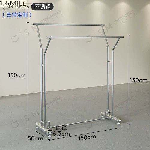 SM Henry Stainless Steel Clothing Hanger Stand from SM