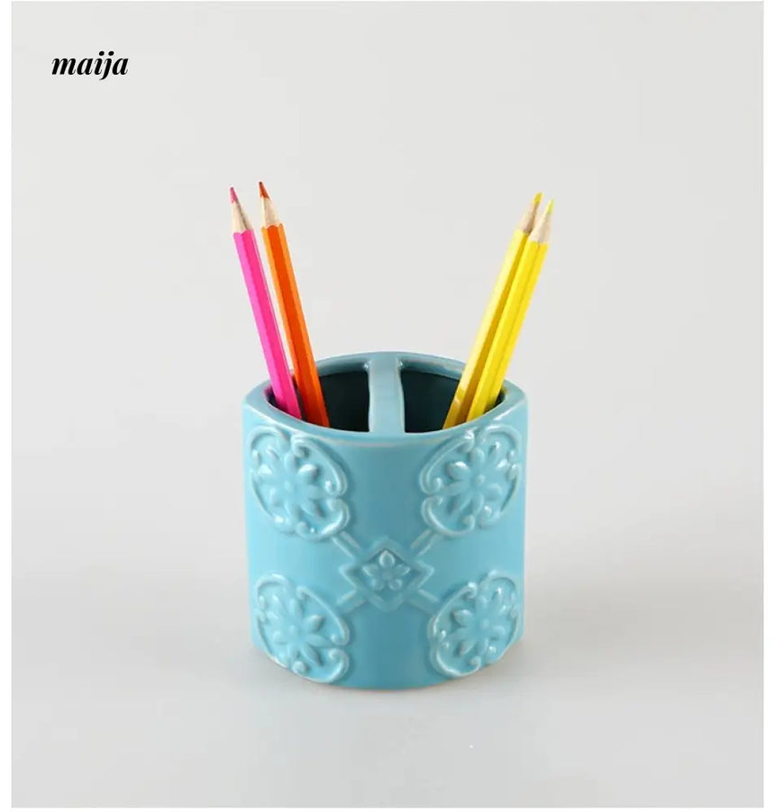 KULE HOME Luxury Ceramic Pen Holder for Desk from KULE HOME