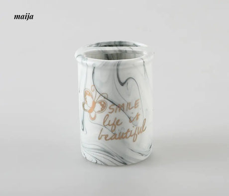 KULE HOME Marble Ceramic Pen and Brush Holder from KULE HOME