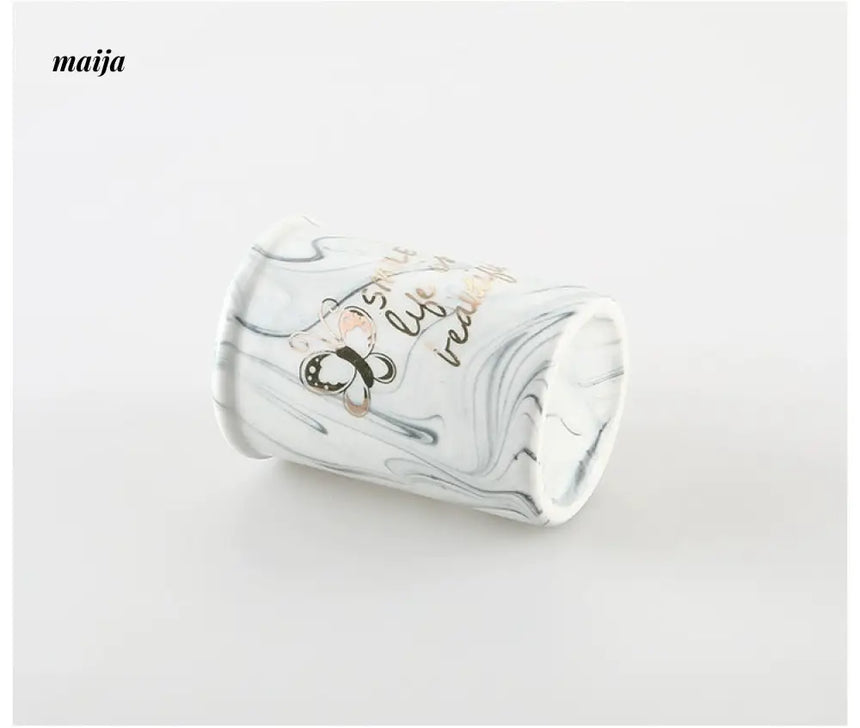 KULE HOME Marble Ceramic Pen and Brush Holder from KULE HOME