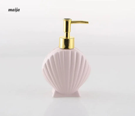 KULE HOME Shell Ceramic Shower Gel and Lotion Bottle from KULE HOME
