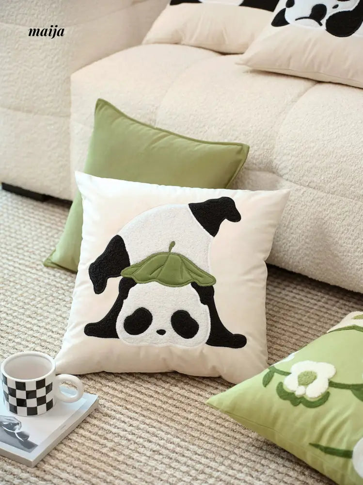 Shy Panda Cushion from MISTYWOOD