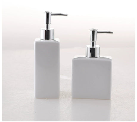 KULE HOME Square Ceramic Lotion Bottle for Bathroom from KULE HOME