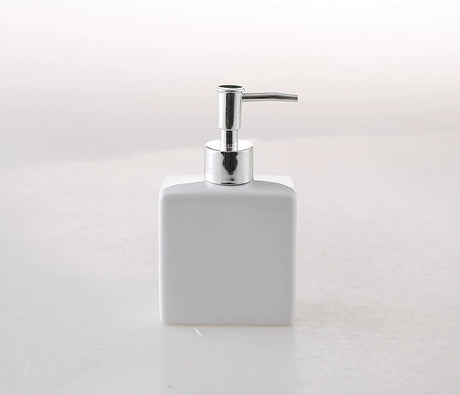 KULE HOME Square Ceramic Lotion Bottle for Bathroom from KULE HOME