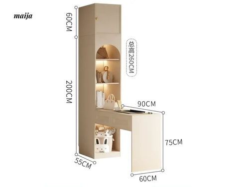 MEIHOUSE French Cream Bedroom Wardrobe Modern Assembled Cabinet from MEIHOUSE