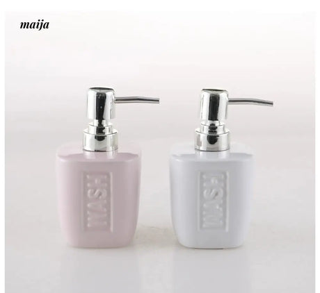 KULE HOME Pastel Ceramic Lotion Bottle for Bathroom from KULE HOME