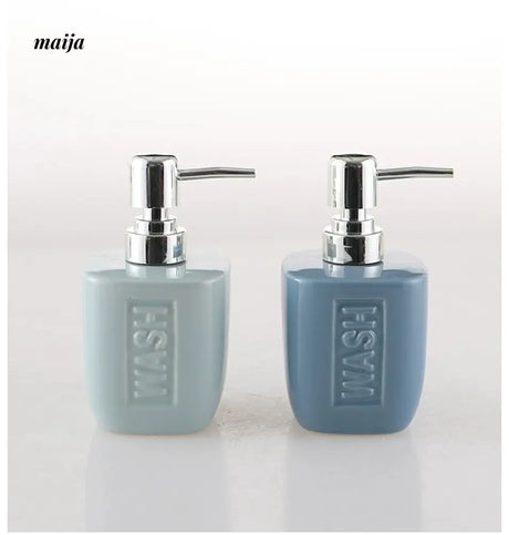 KULE HOME Pastel Ceramic Lotion Bottle for Bathroom from KULE HOME