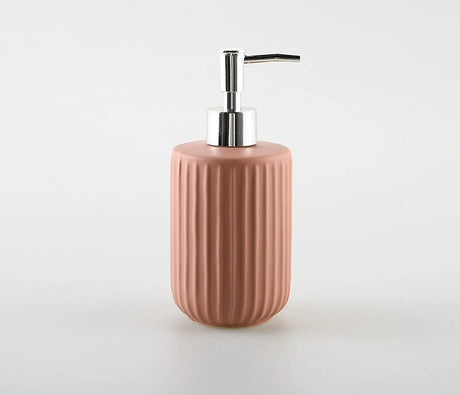 KULE HOME Stripe Ceramic Lotion and Hand Soap Bottle from KULE HOME