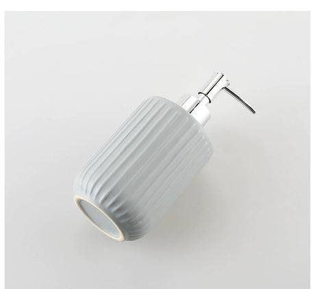 KULE HOME Stripe Ceramic Lotion and Hand Soap Bottle from KULE HOME