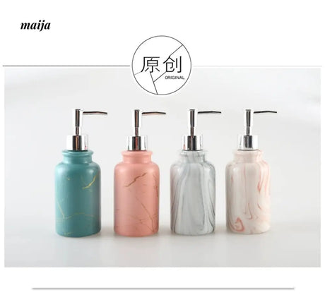 KULE HOME Marble Ceramic Lotion and Soap Dispenser from KULE HOME