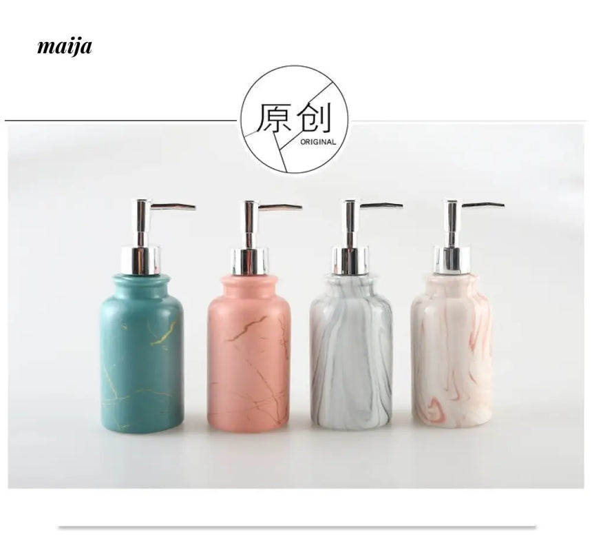 KULE HOME Marble Ceramic Lotion and Soap Dispenser from KULE HOME