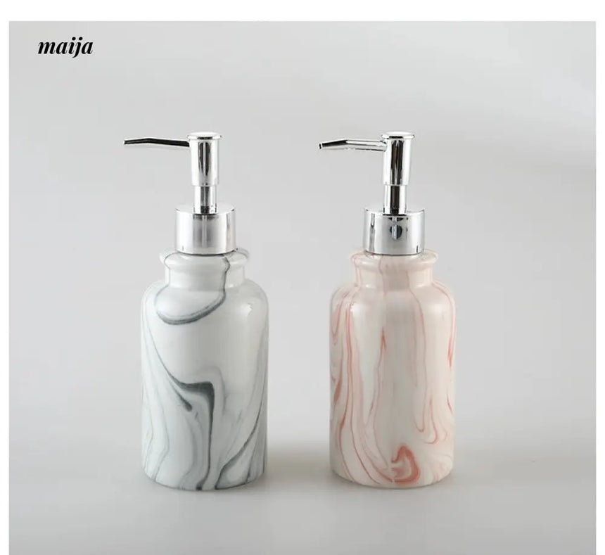 KULE HOME Marble Ceramic Lotion and Soap Dispenser from KULE HOME