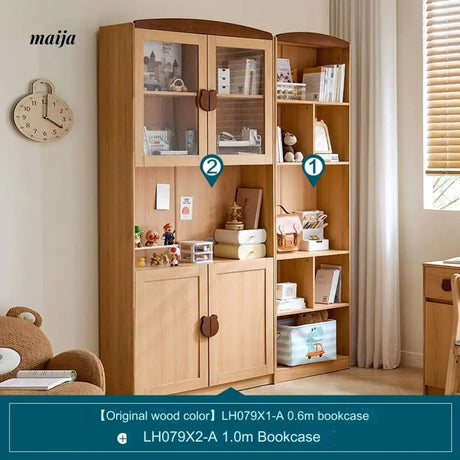LINSYKIDS Brown Bear Wooden Study Desk and Cabinet from LINSY KIDS