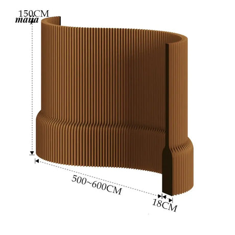 SHIBA Paper Flexible Partition Wall with Ledge from maija