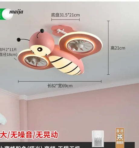 GVG Helicopter Cartoon Air Fan Ceiling Lamp from GVG