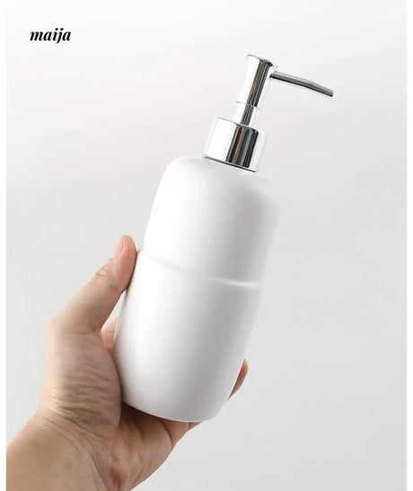 KULE HOME Pastel Ceramic Lotion Bottle for Shower Gel from KULE HOME
