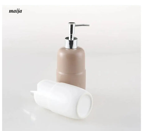 KULE HOME Pastel Ceramic Lotion Bottle for Shower Gel from KULE HOME