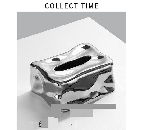 COLLECT TIME Black Paper Tissue Box for Coffee Table from COLLECT TIME