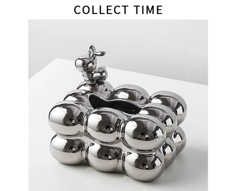 COLLECT TIME Black Paper Tissue Box for Coffee Table from COLLECT TIME