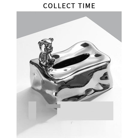 COLLECT TIME Black Paper Tissue Box for Coffee Table from COLLECT TIME
