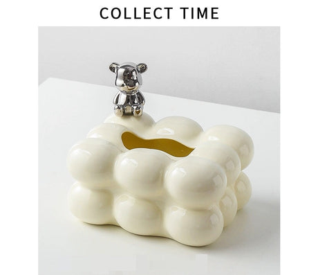 COLLECT TIME Black Paper Tissue Box for Coffee Table from COLLECT TIME