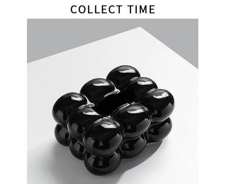 COLLECT TIME Black Paper Tissue Box for Coffee Table from COLLECT TIME