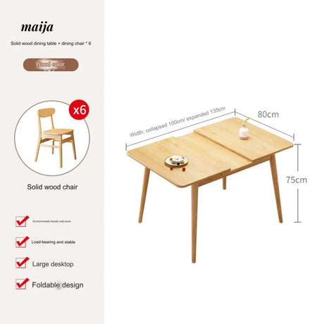FUYUKI Extendable Dining Table from FUYUKI