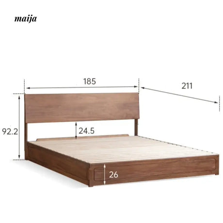 GENJI High Bunk Solid Wood Box Bed from GENJI