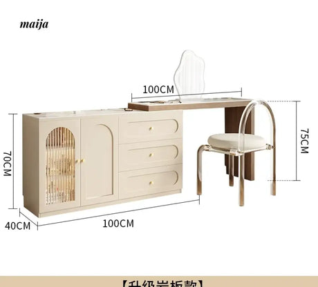 MEIHOUSE French Cream Dressing Table Modern Desk Chest Bedroom from MEIHOUSE