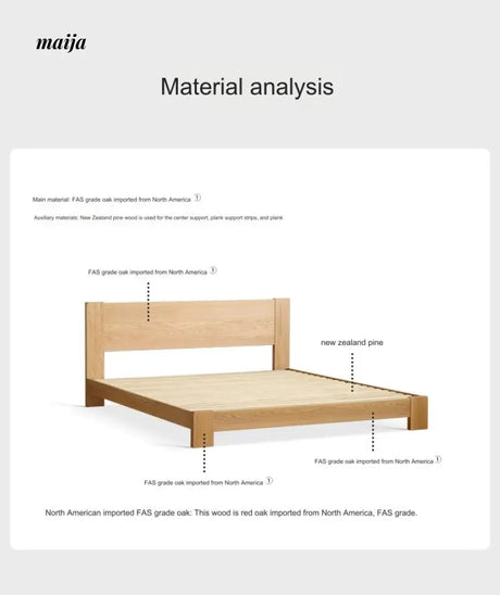 GENJI Hobart Solid Wood Bed from GENJI
