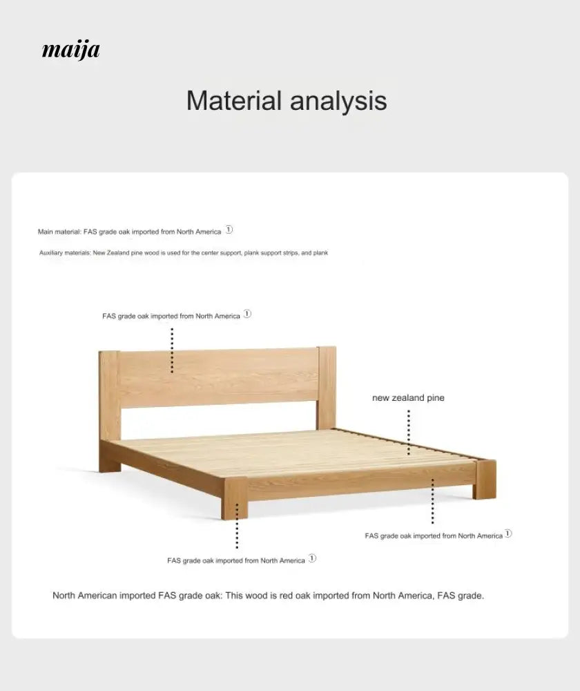 GENJI Hobart Solid Wood Bed from GENJI