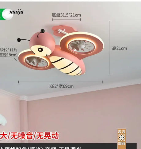 GVG Helicopter Cartoon Air Fan Ceiling Lamp from GVG