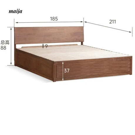 GENJI High Bunk Solid Wood Box Bed from GENJI