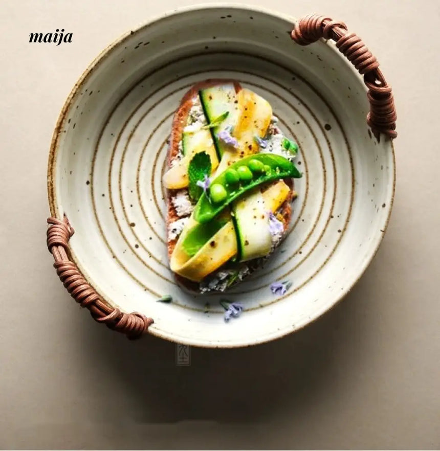 JOTO Retro Japanese Style Ceramic Fish Dish Tableware from JOTO