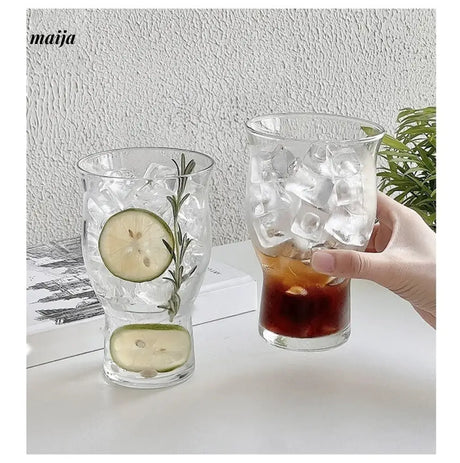 BANKE Large Capacity Transparent Glass Ice Coffee Cup from BANKE