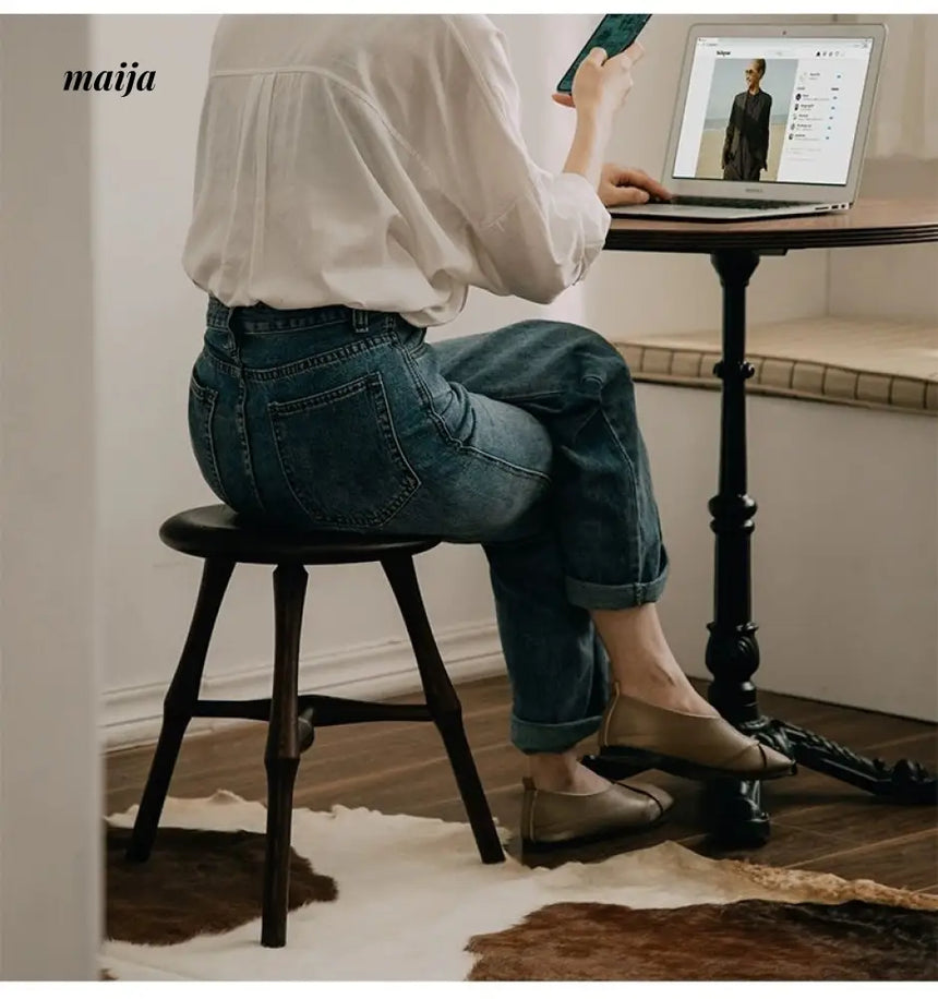 Valencia Solid Wood Stool from maija