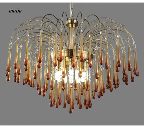 NANCY Crystal Chandelier Water Drop Lamp Retro Design from NANCY