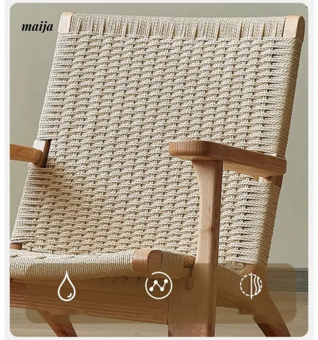 19 DREAM SPACE Solid Wood Rattan Sofa Chair from 19 DREAM SPACE