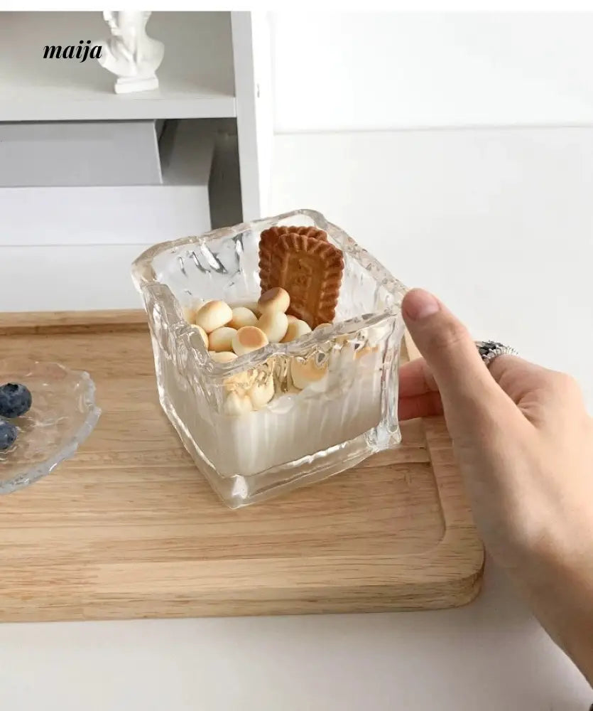 BANKE Large Capacity Breakfast Glass Ice Cream Cup from BANKE