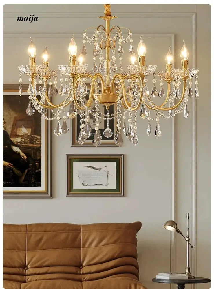NANCY French Retro Crystal Chandelier Romantic Style from NANCY