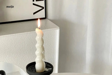 BANKE Retro Black Glossy Candle Decorations from BANKE