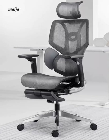 Black and White Ergonomic Office Chair from Hbada