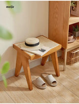 19 DREAM SPACE Japanese Entryway Shoe Stool from 19 DREAM SPACE