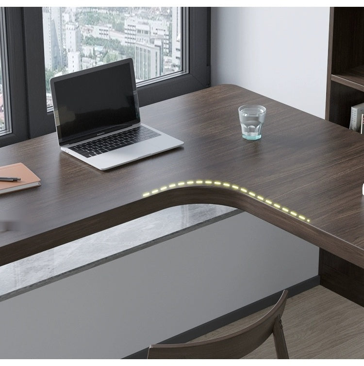 SUNX Full Wood Bay Window Desk from SUNX